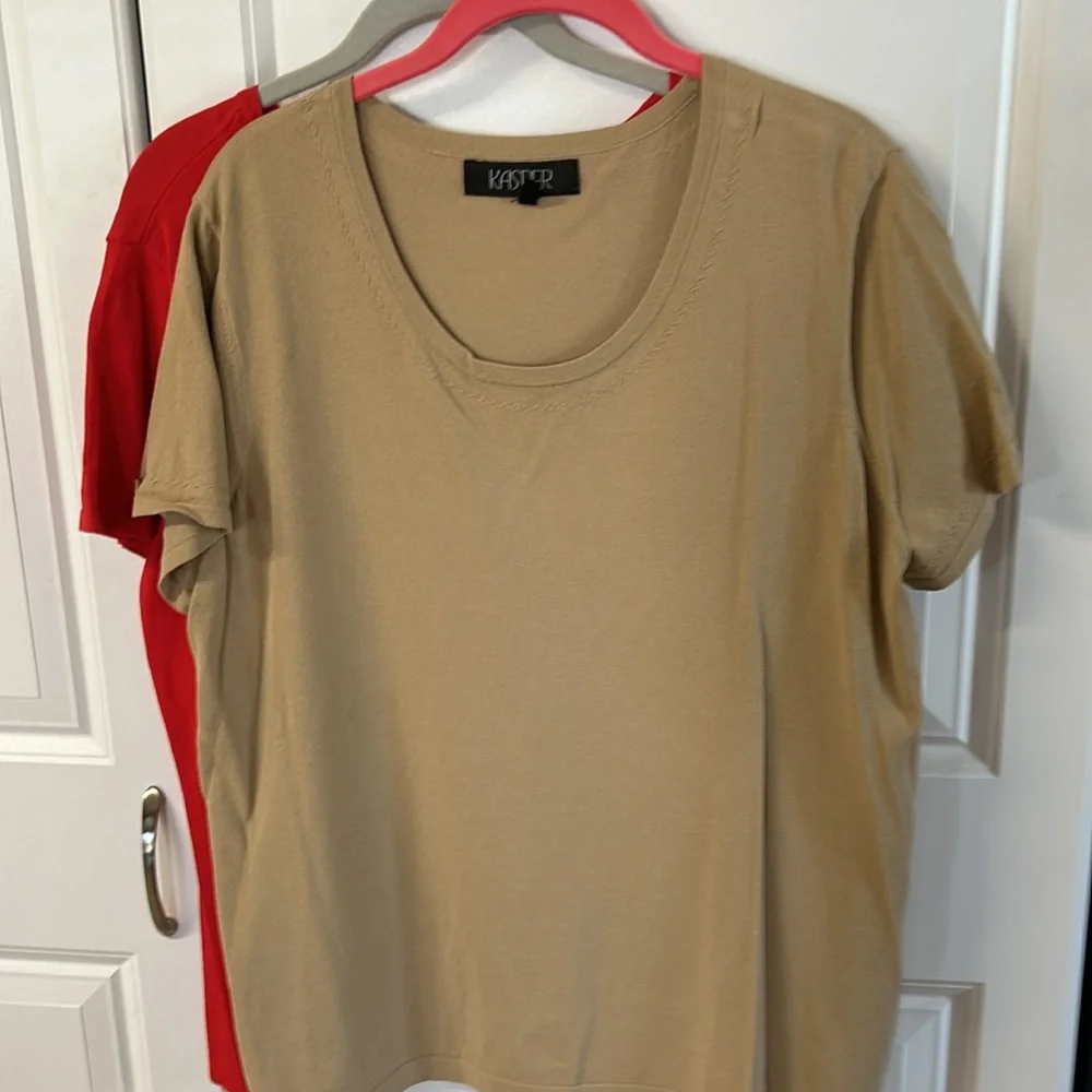 3 pieces Kasper including 3/4 length jacket plus 2 knit tops .  Tops NWT - Picture 9 of 15